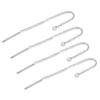 Ladies Stainless Steel Flat Ochain Earrings With Light Cross Chain And Electroplated Ear Wire Jewelry Accessories