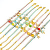 Ladies Stainless Steel Geometric Handmade Colorful Rope Bracelet