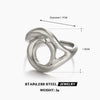 Ladies Stainless Steel Geometric Irregular Shaped Hollow Opening Electroplated Ring