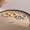 Ladies Stainless Steel Geometric Zircon Ear Jewelry With High Design Sense