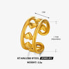 Ladies Stainless Steel Titanium Steel Shell Bow Tie Heart Shape Electroplated Ring