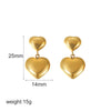 Ladies Titanium Steel Geometric Style Jewelry Earrings