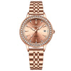 Ladies Ultrathin Fashion Waterproof Luminous Quartz Watches Alloy Case Stainless Steel Strap Round Dial