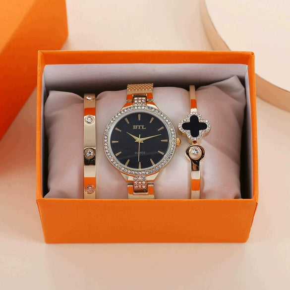 Ladies Vintage Quartz Watch Square And Round Shape Zinc Alloy And Alloy Material