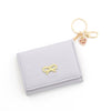 Ladies Wallet Pu Solid Color Heart Style