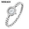 Ladies Watch Mermaid Bracelet Quartz Watch Alloy Stainless Steel Mineral Tempered Glass Waterproof