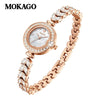 Ladies Watch Mermaid Bracelet Quartz Watch Alloy Stainless Steel Mineral Tempered Glass Waterproof