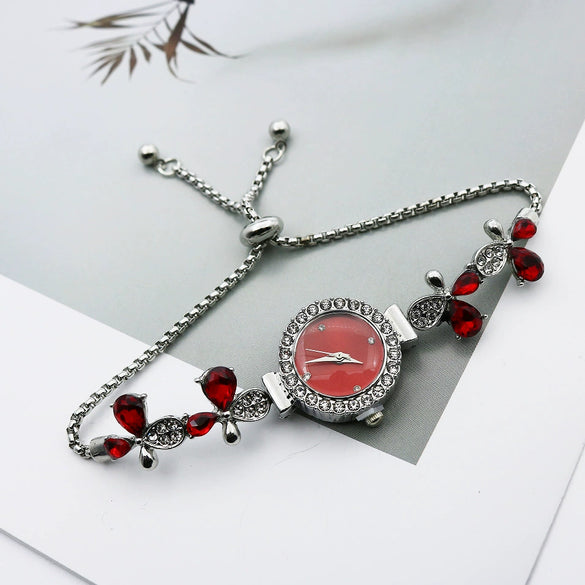 Ladies Watch Stainless Steel Alloy Round Dial Leisure Style