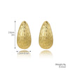 Ladies Zinc Alloy Geometric Style Electroplated Earrings With Flower And Drop Shape Pattern