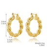 Ladies Zinc Alloy Geometric Style Electroplated Earrings With Flower And Drop Shape Pattern