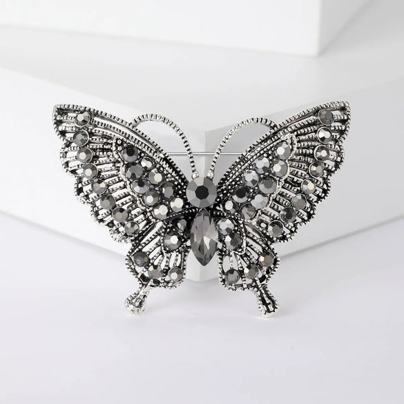 Lady Animal Alloy Inlay Artificial Diamond Women'S Brooches