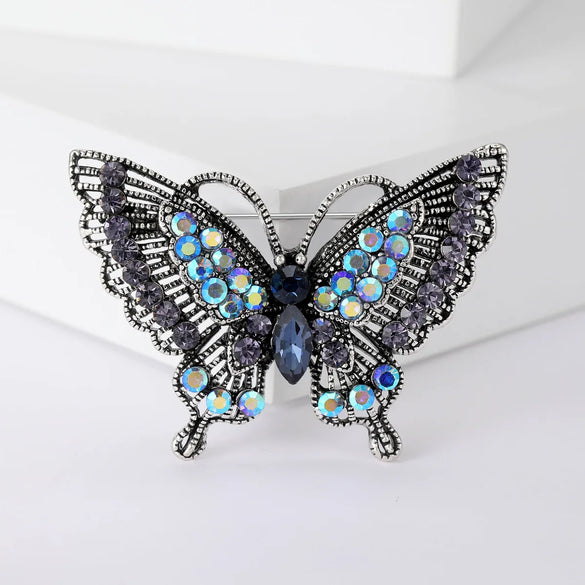 Lady Animal Alloy Inlay Artificial Diamond Women'S Brooches
