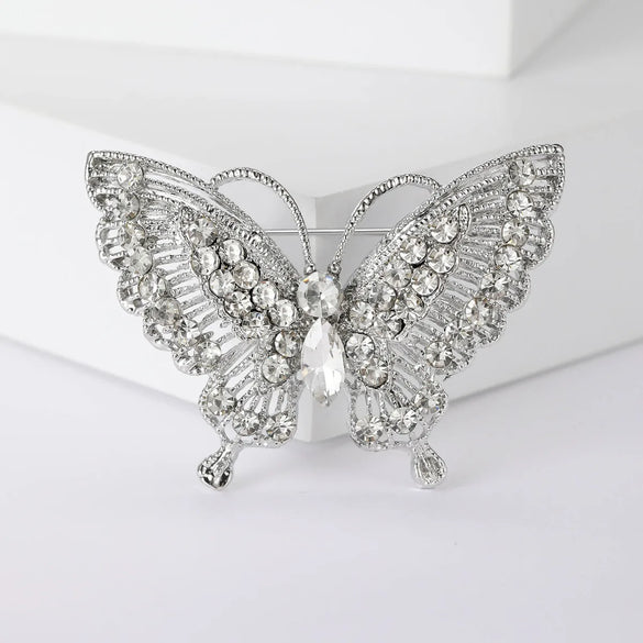 Lady Animal Alloy Inlay Artificial Diamond Women'S Brooches