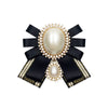 Lady Bow Knot Cloth Plating Inlay Artificial Pearls Artificial Diamond Women'S Brooches