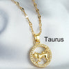 Lady Constellation Titanium Steel Wholesale Pendant Necklace