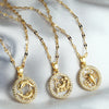 Lady Constellation Titanium Steel Wholesale Pendant Necklace