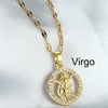 Lady Constellation Titanium Steel Wholesale Pendant Necklace