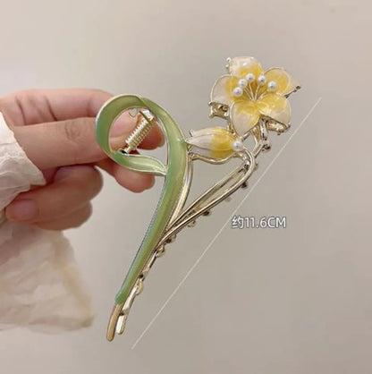 Lady Flower Alloy Hairpin Hair Claws