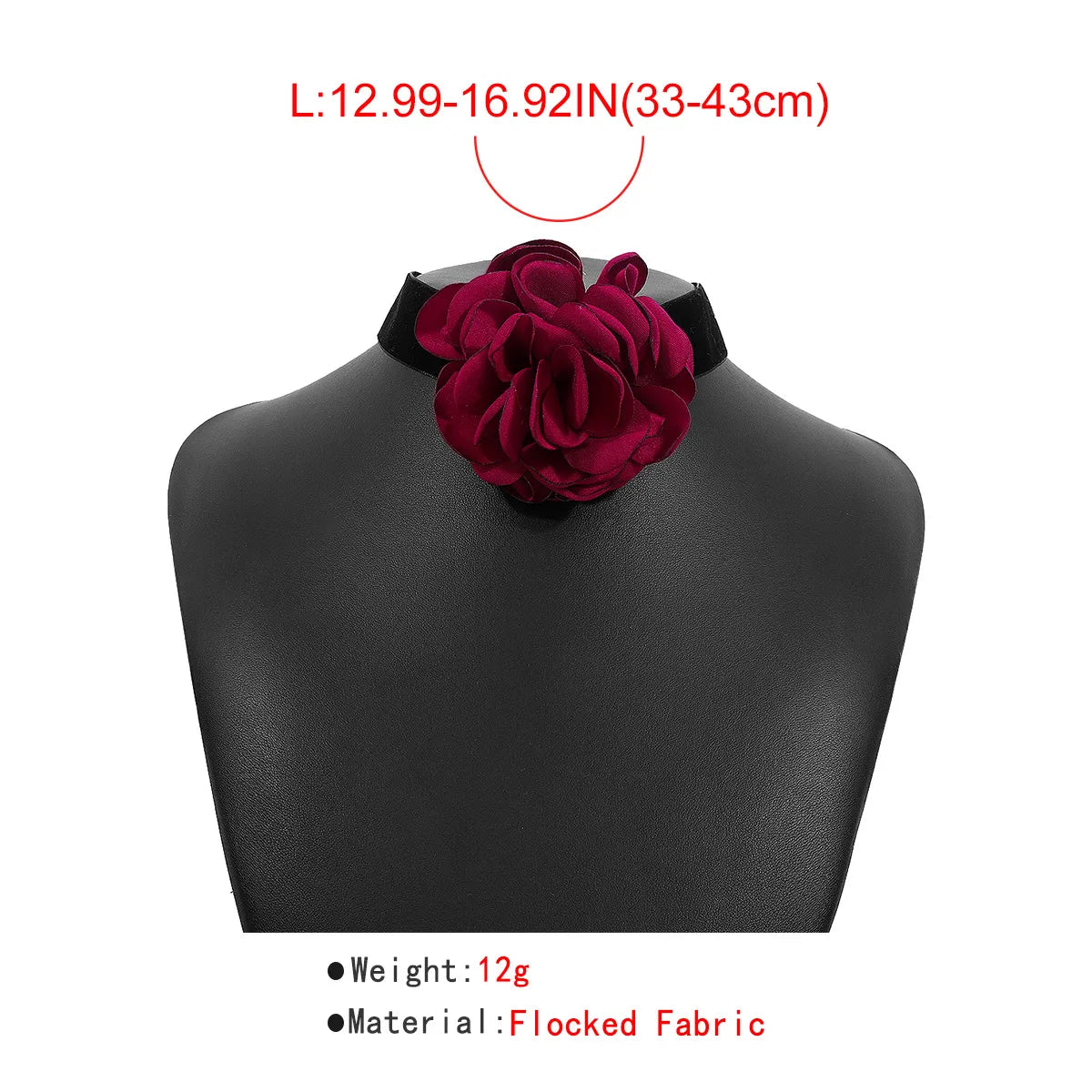 Lady Flower Petal Cloth Women's Choker