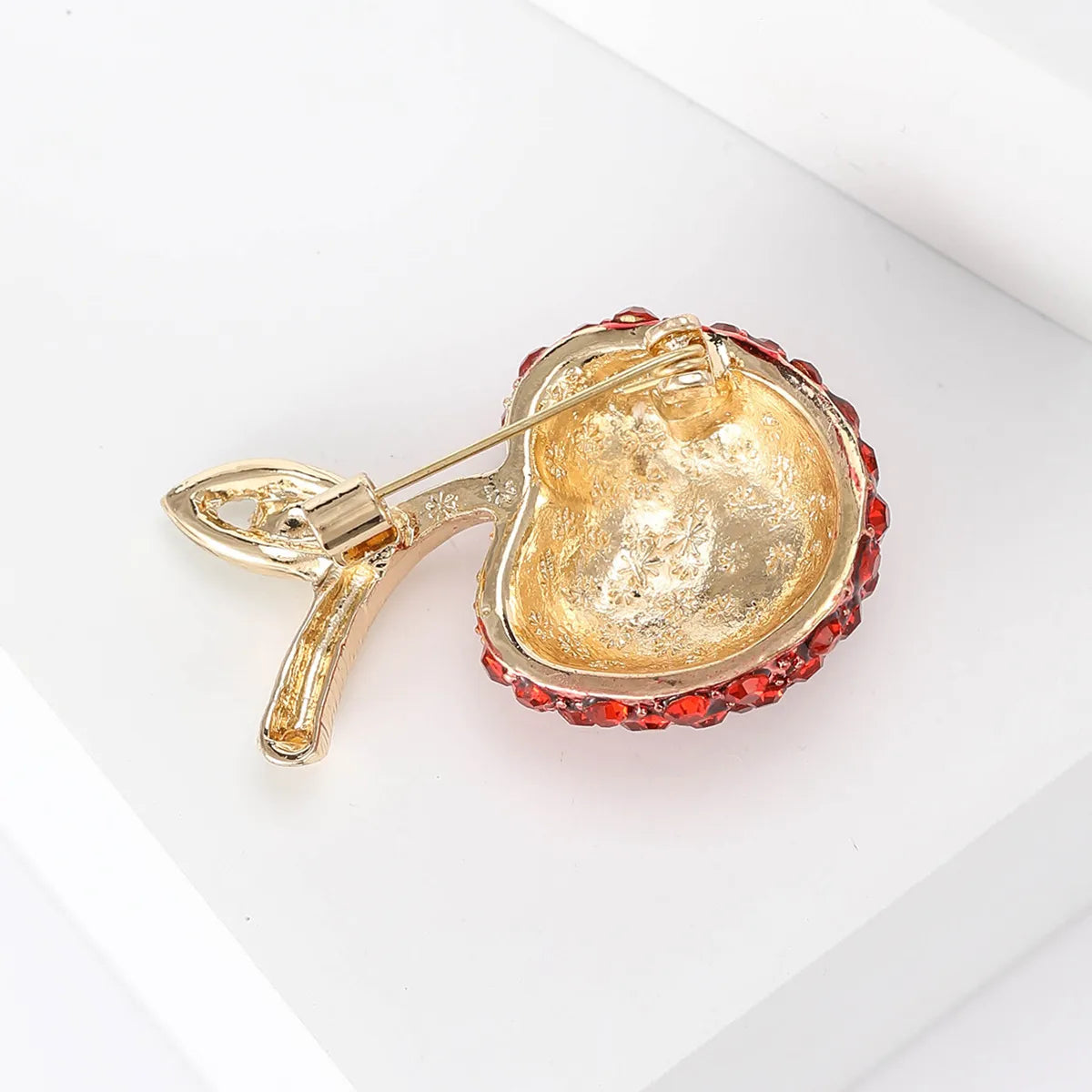 Lady Fruit Alloy Inlay Artificial Diamond Women'S Brooches