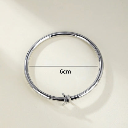 Lady Geometric 304 Stainless Steel Bangle In Bulk