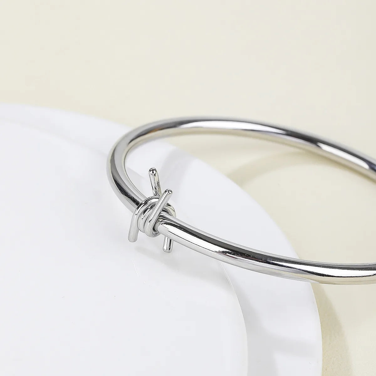 Lady Geometric 304 Stainless Steel Bangle In Bulk