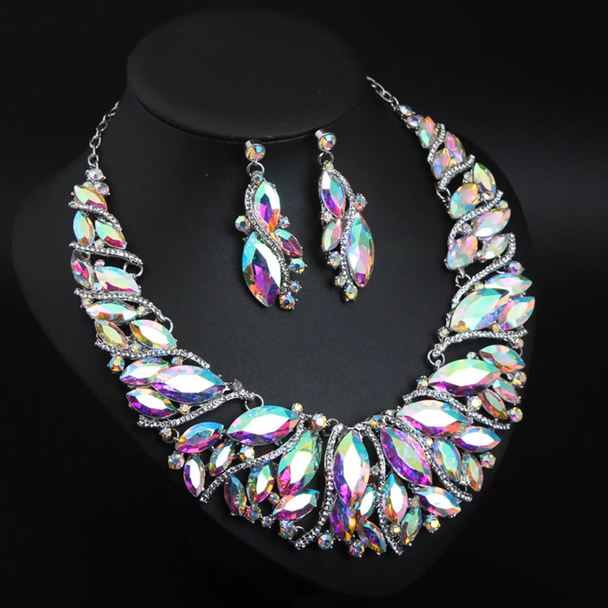 Lady Geometric Artificial Gemstones Alloy Wholesale Necklace