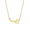 Titanium Steel Lady Plating Geometric Pendant Necklace