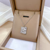 Titanium Steel Lady Plating Geometric Pendant Necklace