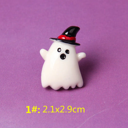 Lady Ghost Resin Enamel Jewelry Accessories 1 Piece