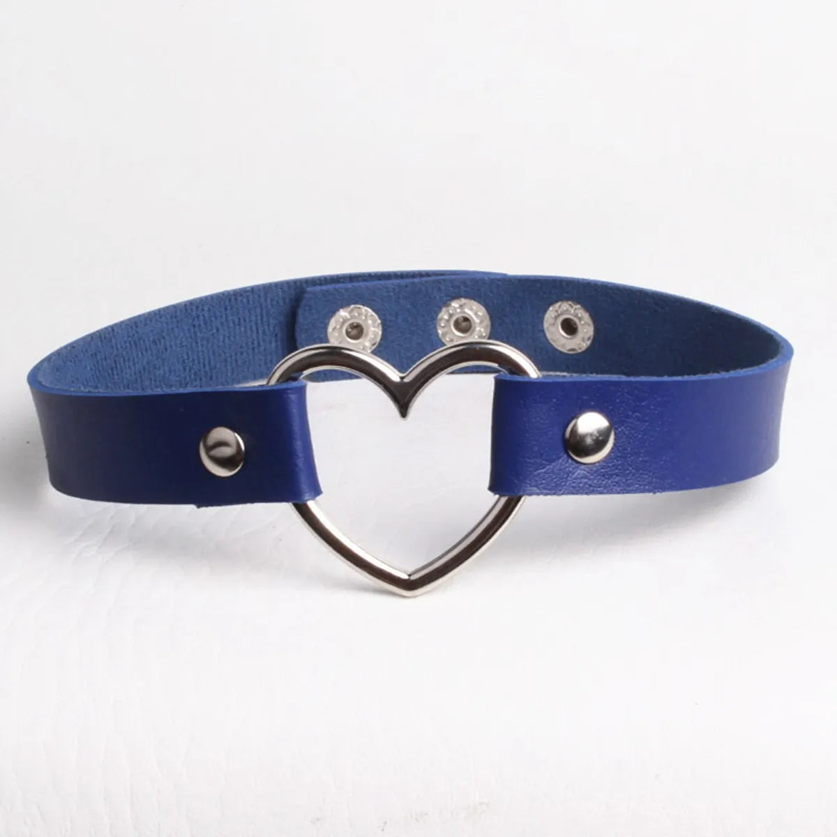 Lady Heart Shape Pu Leather Wholesale Necklace