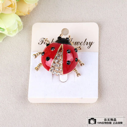 Lady Insect Alloy Enamel Unisex Brooches