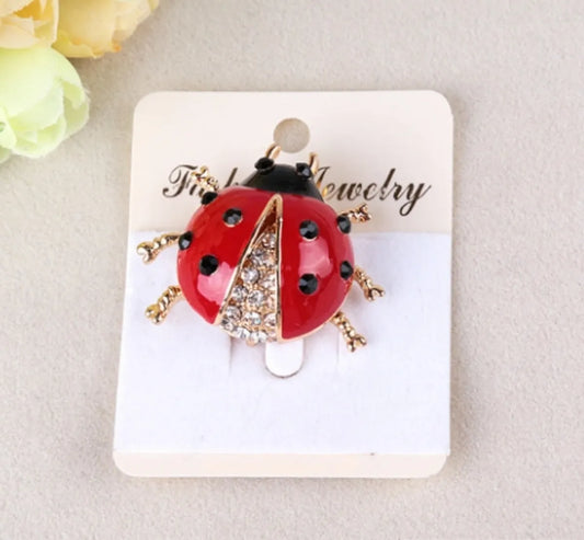 Lady Insect Alloy Enamel Unisex Brooches