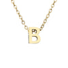 Lady Letter Stainless Steel Titanium Steel Plating Pendant Necklace