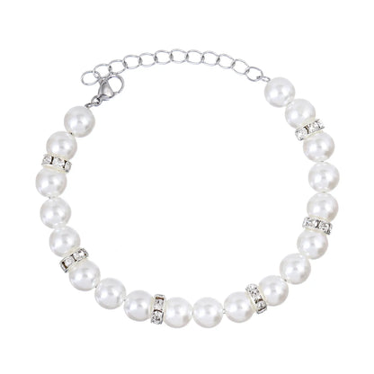 Lady Modern Style Classic Style Geometric Rhinestones 304 Stainless Steel Imitation Pearl Resin Wholesale Bracelets