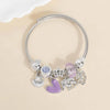 Lady Modern Style Sweet Swan Starfish Heart Shape 304 Stainless Steel Zircon Bangle In Bulk