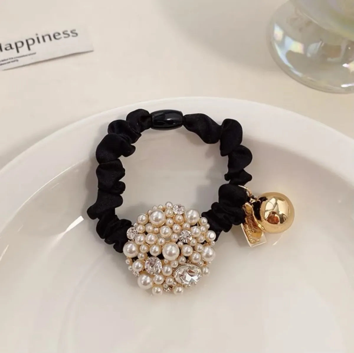 Lady Pearl Cloth Hair Tie