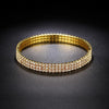 Lady Round Alloy Plating Inlay Rhinestones Zircon Gold Plated Silver Plated Women'S Anklet