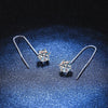 Lady Round Copper Inlay Zircon Ear Studs