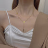304 Stainless Steel 18K Gold Plated Rose Gold Plated Lady Simple Style Plating Geometric Necklace