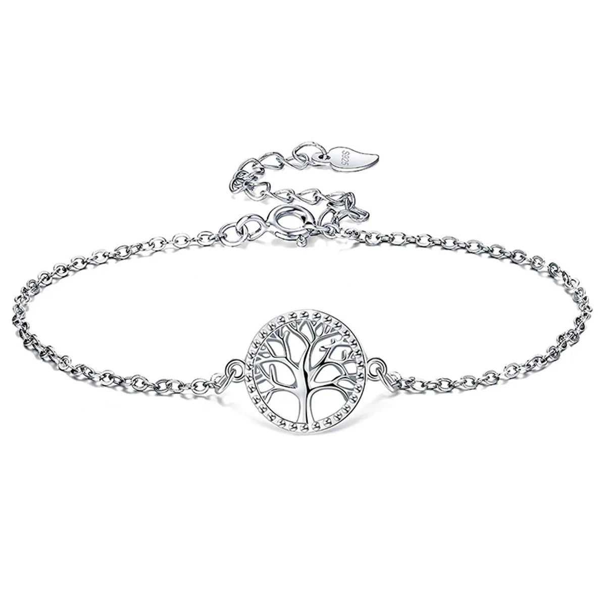 Lady Simple Style Tree Sterling Silver Plating Bracelets