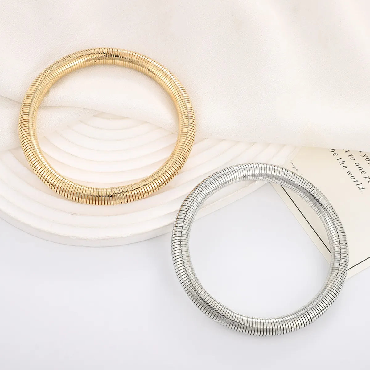 Lady Solid Color Iron Wholesale Bangle