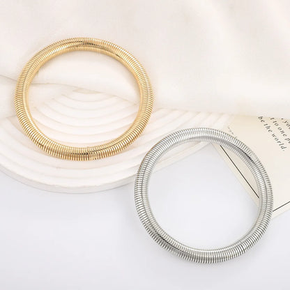 Lady Solid Color Iron Wholesale Bangle