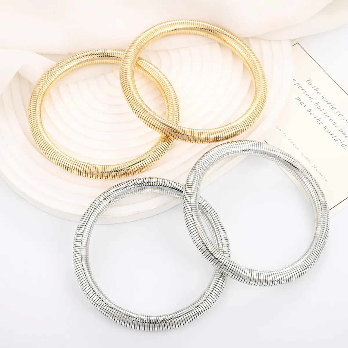 Lady Solid Color Iron Wholesale Bangle