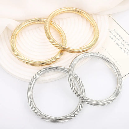 Lady Solid Color Iron Wholesale Bangle