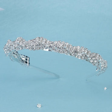 Lady Solid Color Rhinestone Diamond Hair Band