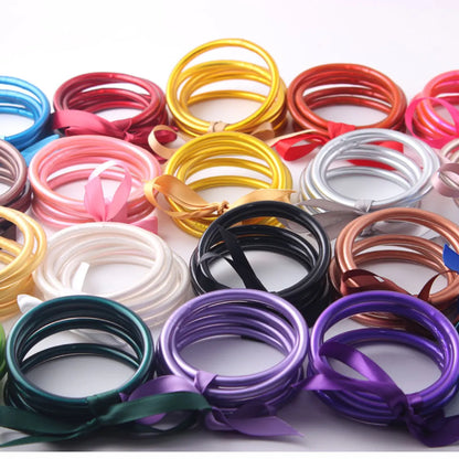 Lady Solid Color Silica Gel Women'S Wristband