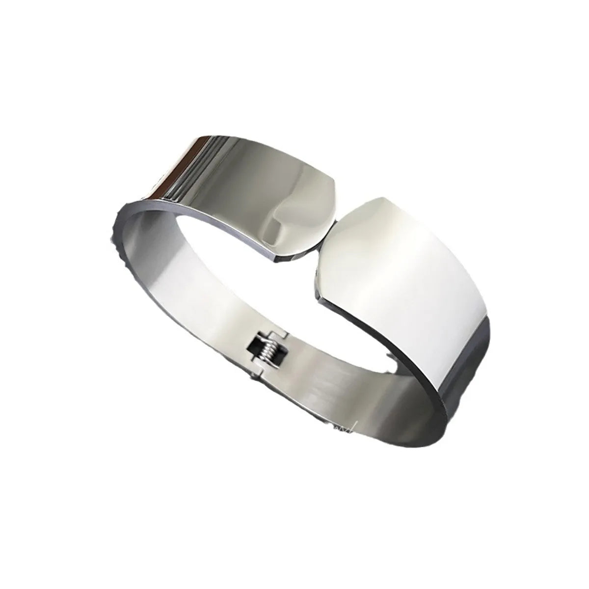 Lady Solid Color Titanium Steel Polishing Bangle