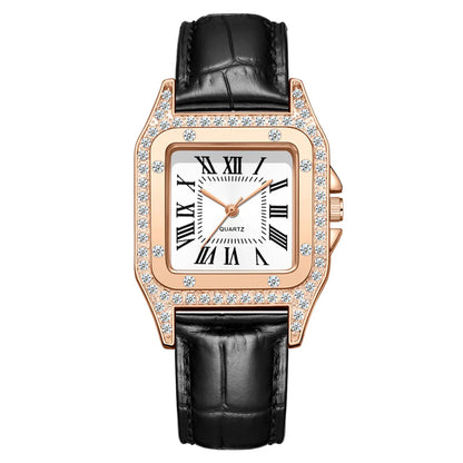 Lady Square Buckle Quartz Women'S Watches