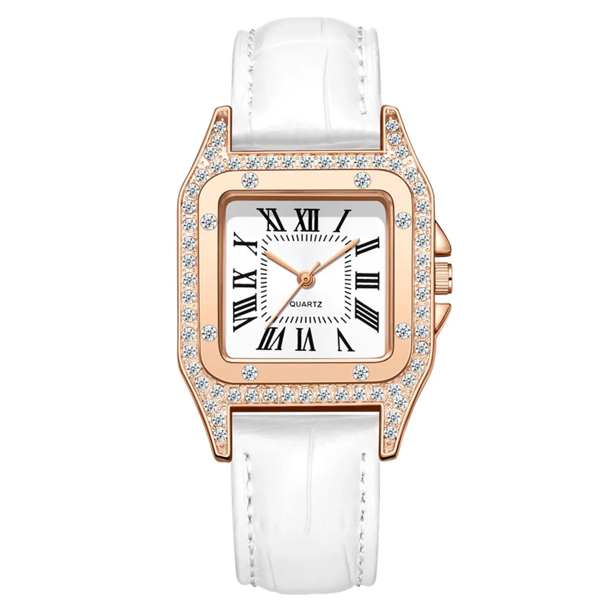 Lady Square Buckle Quartz Women'S Watches